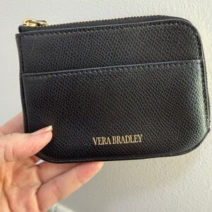 Vera Bradley Black Textured Coin Purse